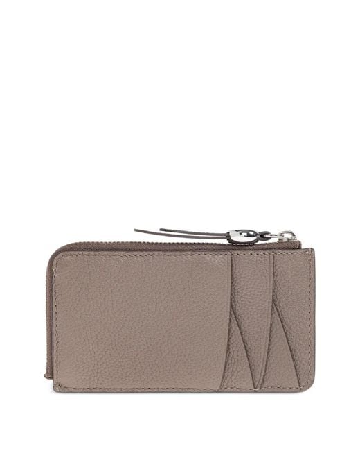 Tory Burch Gray Romy Zip Card Case