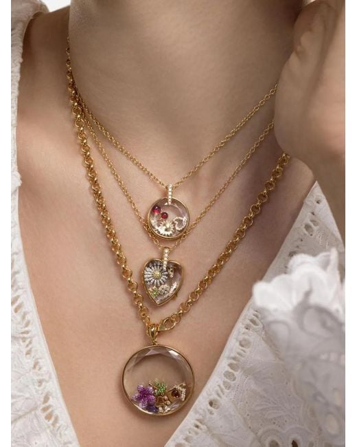 Loquet London White Lyra Diamond Locket Necklace