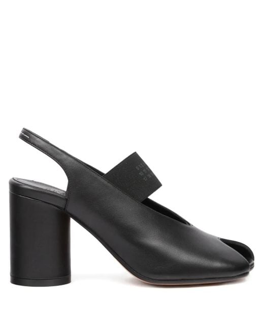 MM6 by Maison Margiela Black Anatomic Numeric Slingback