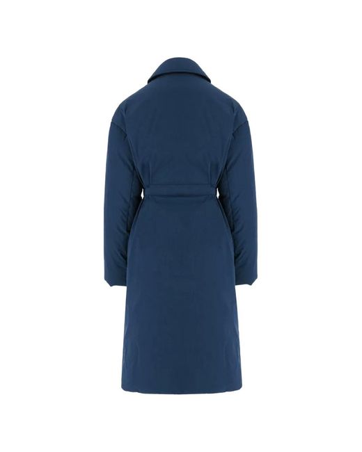 Ienki Ienki Blue Belted Button-Down Coat
