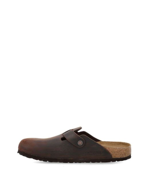 Birkenstock Brown Boston Leather Sandals