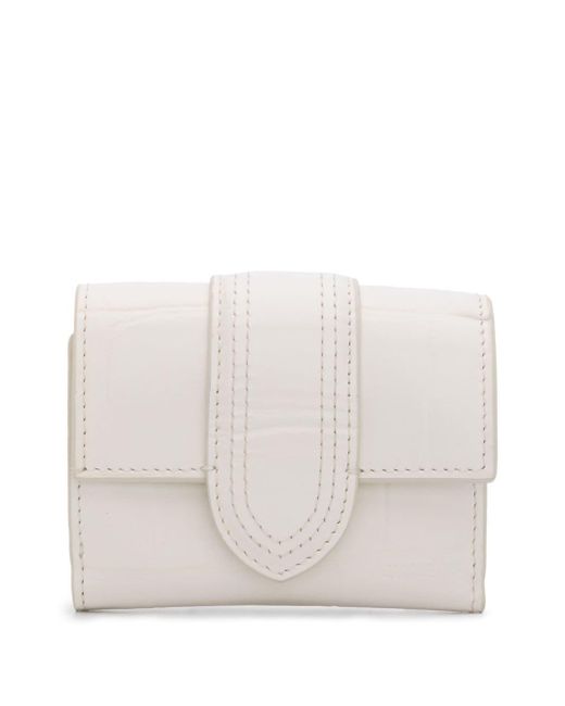 Jacquemus Natural Le Compact Bambino Leather Wallet