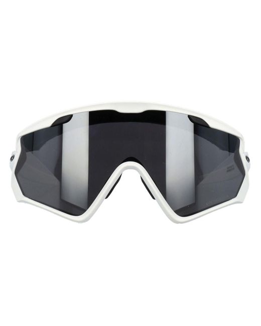 Oakley Blue Wind Jacket 2.0. Shield-frame Sunglasses