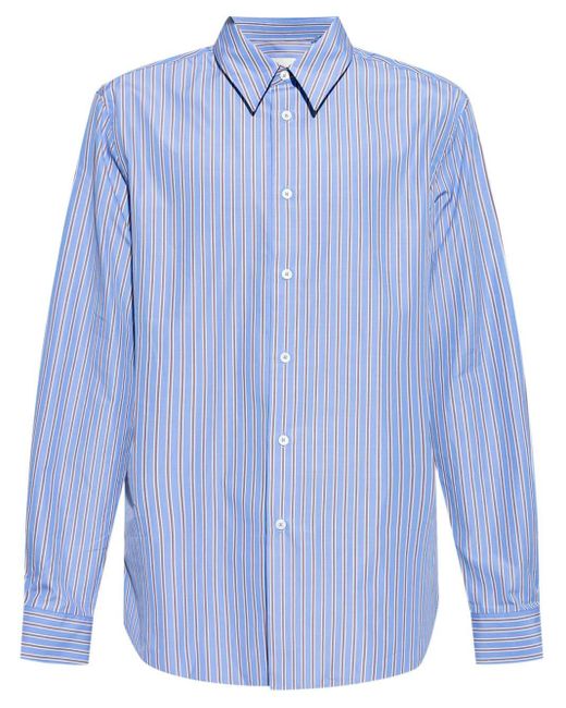 Paul Smith Blue Striped Cotton Shirt for men