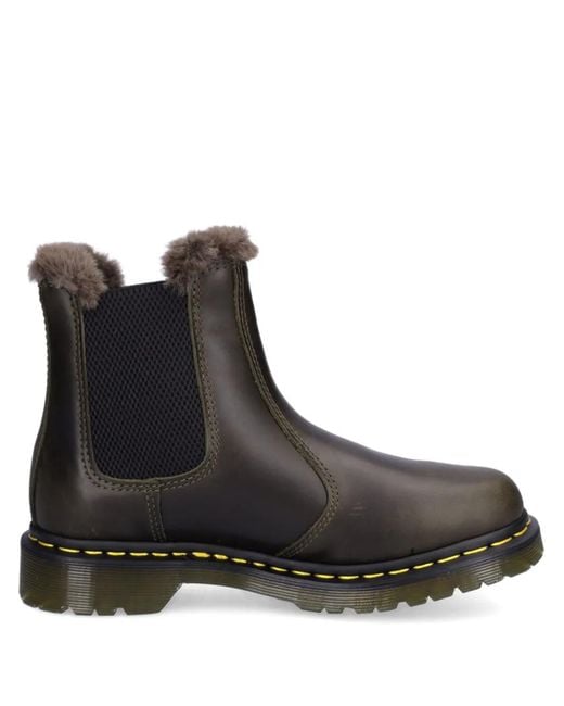 Dr. Martens Black 2976 Grizzly Chelsea Boots