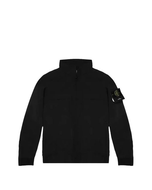 Stone Island Black Compass-Badge Insulated Jacket for men