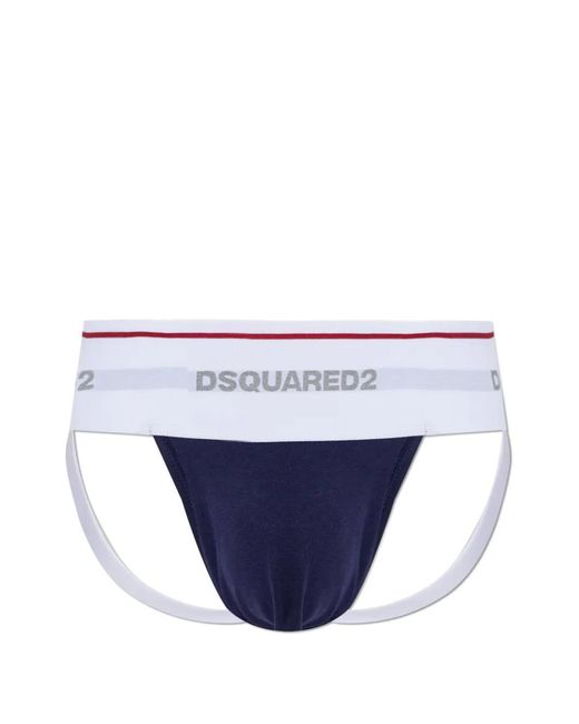 DSquared² Jockstrap Met Logoband in het Blue voor heren