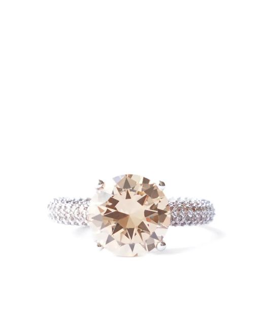 Izabel Display White Mega Circle Ring Mit Pavé