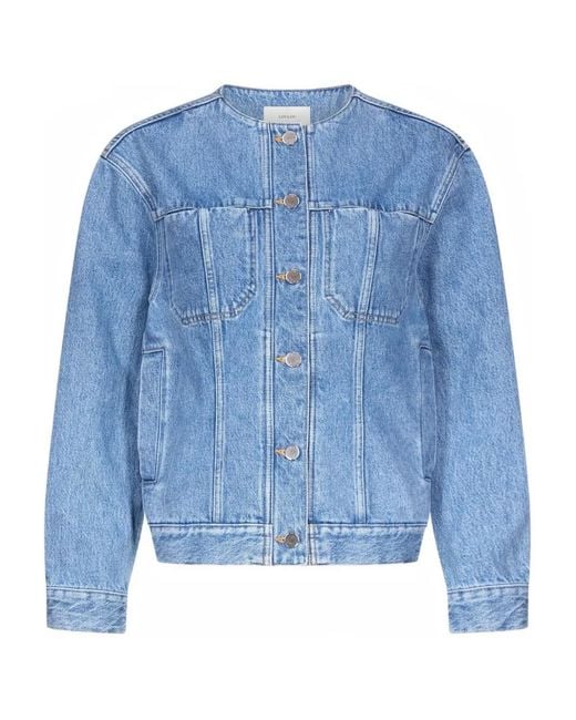 Loulou de Saison Blue Rima Patch-Pocket Jacket