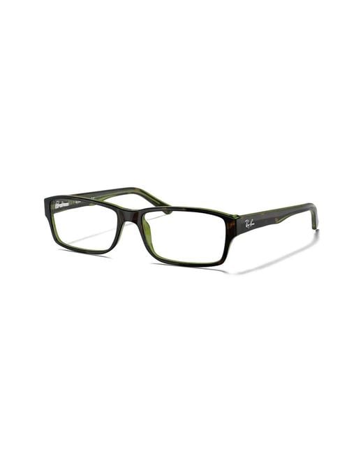 Ray-Ban Brown Rectangle-Frame Glasses