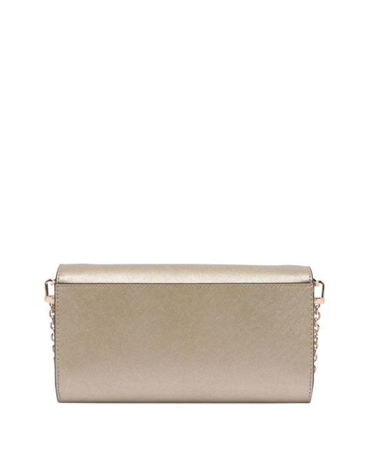 MICHAEL Michael Kors Natural Mona Detachable-Chain Clutch Bag