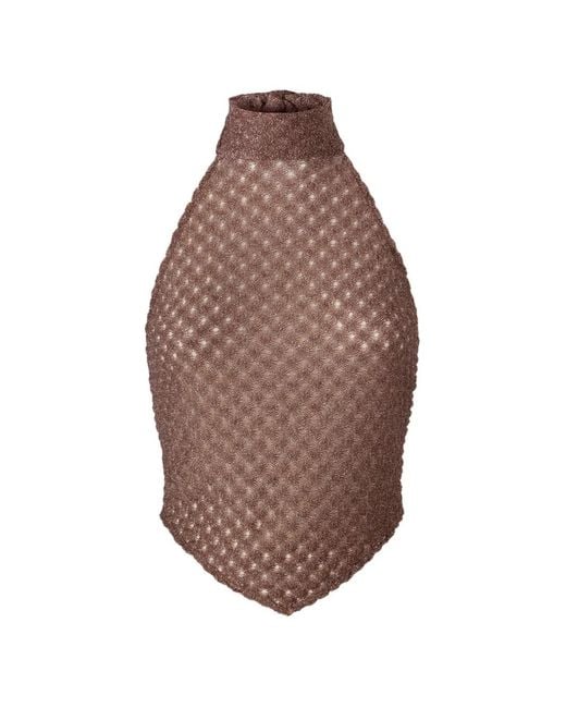 Missoni Brown Scarf Top