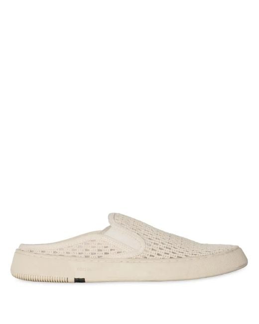 Osklen White Soho Tela Mules