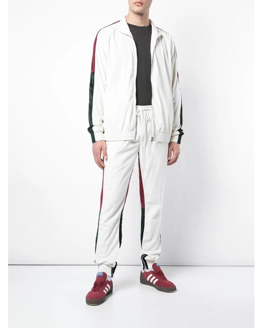 God's Masterful Children White Retro Tapered Trousers for men