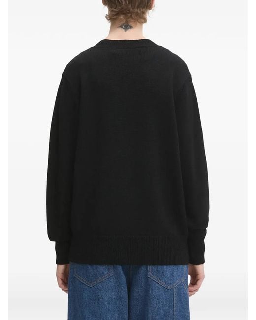 Fiorucci Black Angels-Patch Button-Fastening Cardigan