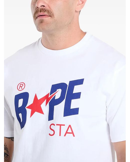 A Bathing Ape White Bape Sta T-Shirt