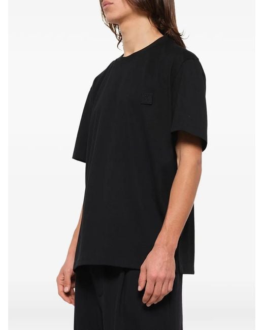 Wooyoungmi Black Logo-Print T-Shirt for men