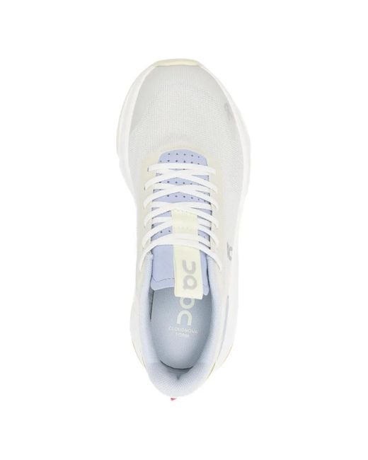 On Shoes White Cloudnova Form 2 Logo Lace-Up Sneakers