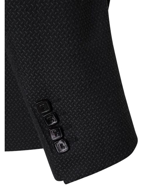 Billionaire Black Brent Logo-Patch Single-Breasted Blazer for men