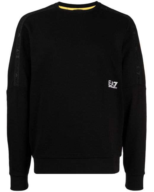 EA7 Sweater Met Logoprint in het Black voor heren