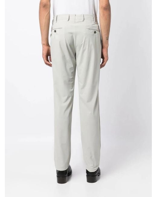 PT Torino Gray Plain Stretch-Design Chinos for men
