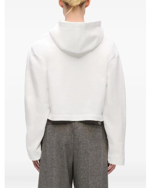 Felpa Con Cappuccio di Karl Lagerfeld in White