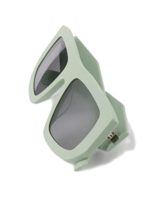Prada Gray Sunglasses With Triangle Logo