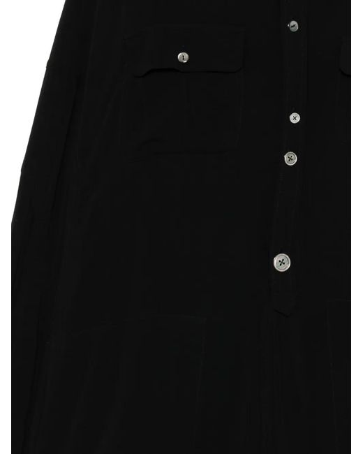 Undercover Black Logo-Patch Shirt for men