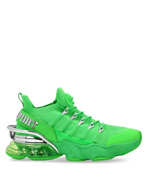 Philipp Plein Green Tiger Attack Gen X 04 Sneakers