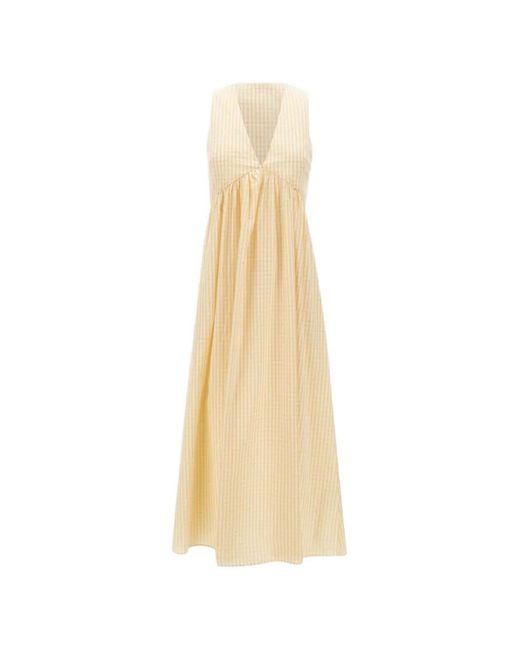 Faithfull The Brand White Lune Midi Dress