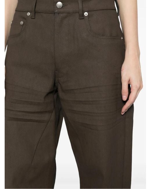 Rick Owens Brown Geth Jeans