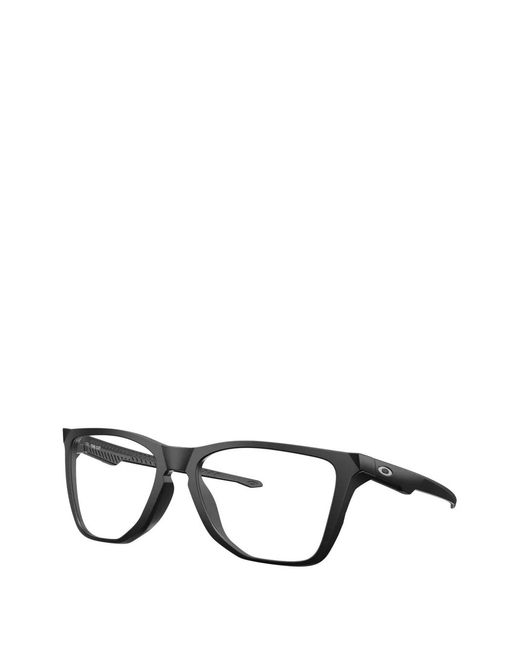 Oakley Black The Cut Rectangle-Frame Glasses for men