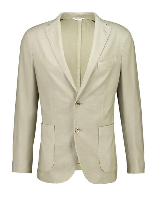 Boglioli Blazer Met Opgestikte Zak En Twee Knopen in het Green voor heren