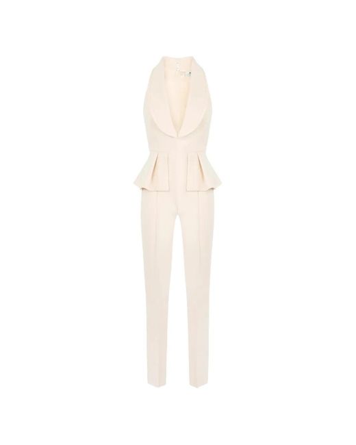 Elisabetta Franchi White Jumpsuit