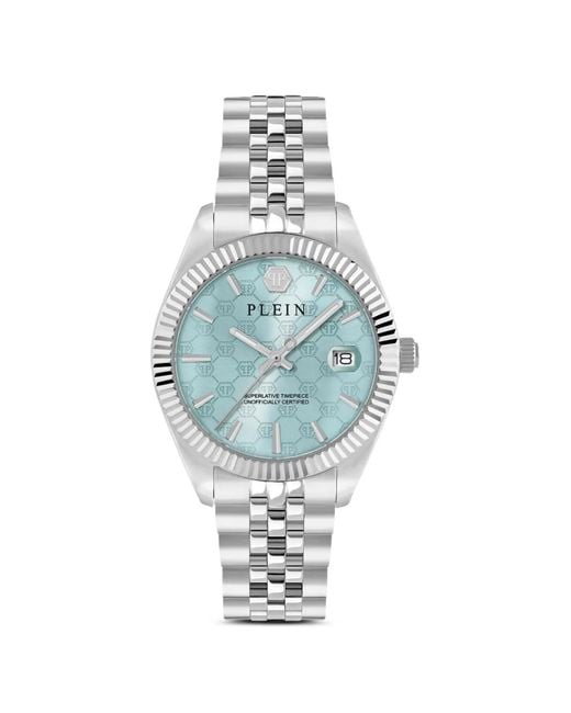 Philipp Plein Blue Date Superlative 34Mm Watch