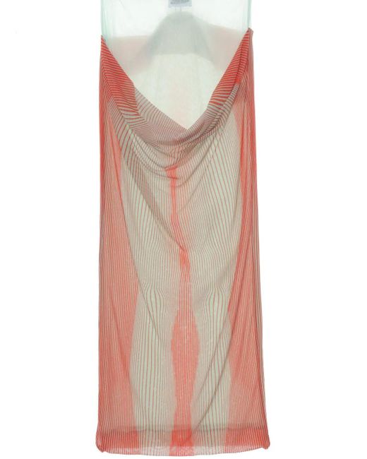 Jean Paul Gaultier Multicolor Layered-Design Midi Skirt