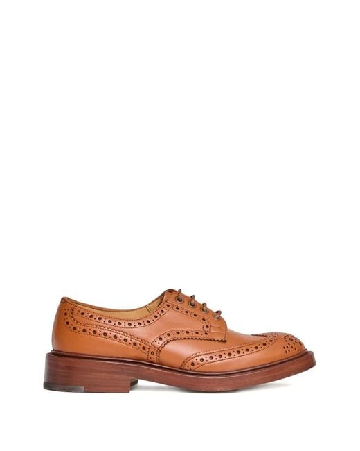 Tricker's Brown Keswich Derby Shoes for men