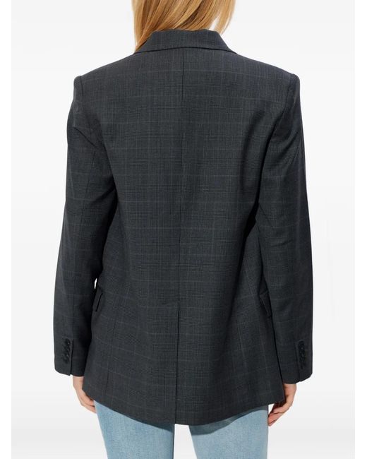 IRO Black Calu Check-Pattern Blazer