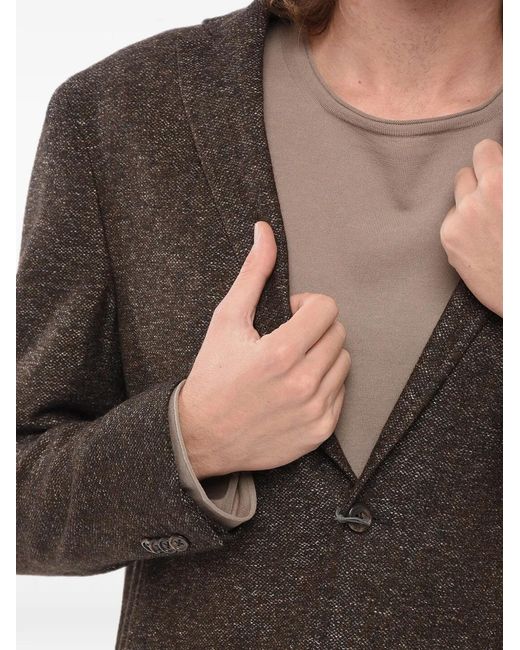 Corneliani Gray Nino Danieli Patch-Pocket Blazer for men
