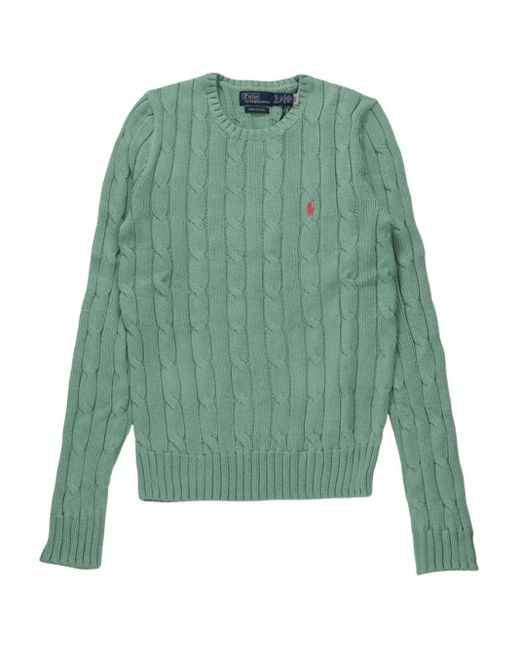 Polo Ralph Lauren Green Cable-Knit Sweater