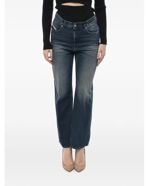 DIESEL Blue 2000 Widee-R Wide-Leg Jeans