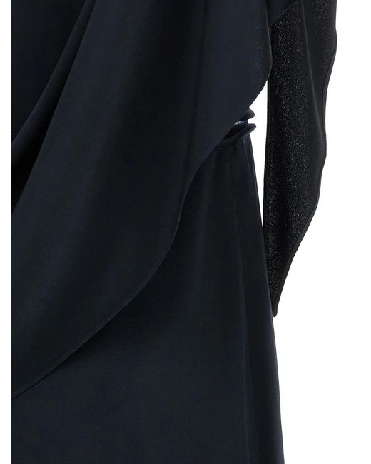 Fabiana Filippi Black Viscose Acetate Dress