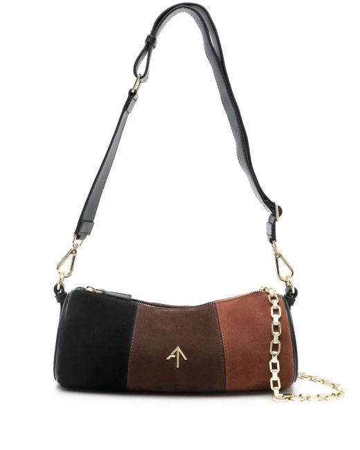 MANU Atelier Metallic Cylinder Shoulder Bag