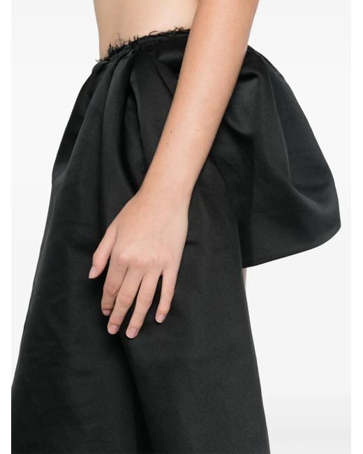 ShuShu/Tong Black Irregular Midi Skirt