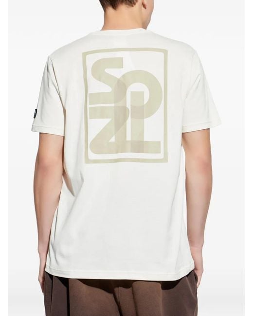 Adidas White Spzl Graphic T-Shirt for men