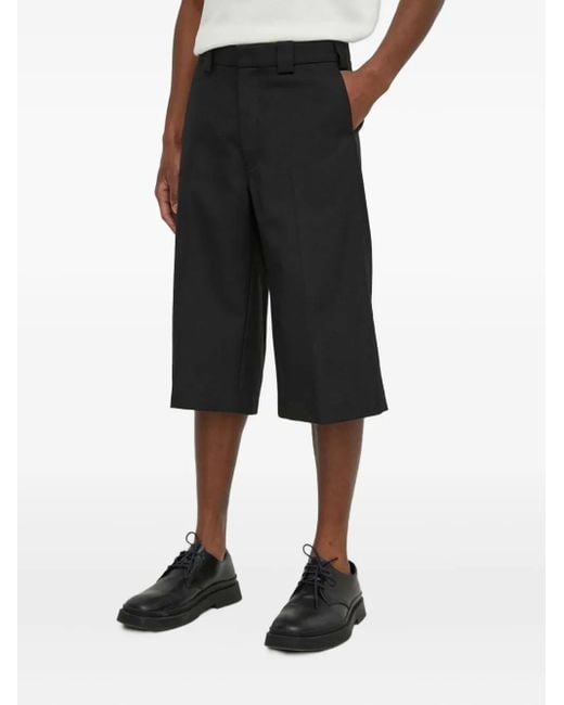 Won Hundred Black Belt-Loop Shorts for men