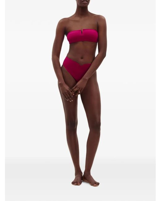 Eres Purple Arcade Bandeau Bikini Top