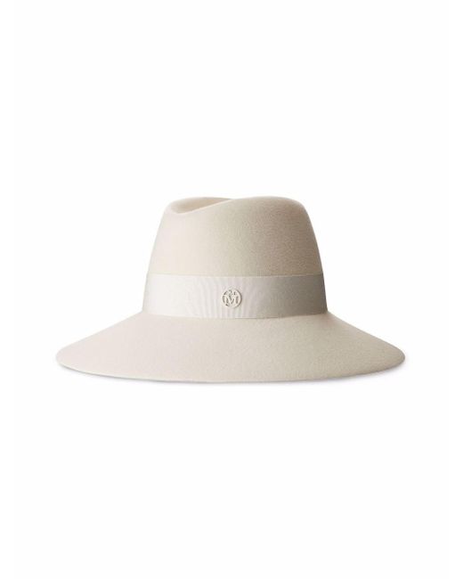 Sombrero de fieltro Kate Maison Michel de color White