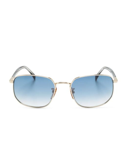 David Beckham Blue Gradient-Lenses Square-Frame Sunglasses for men