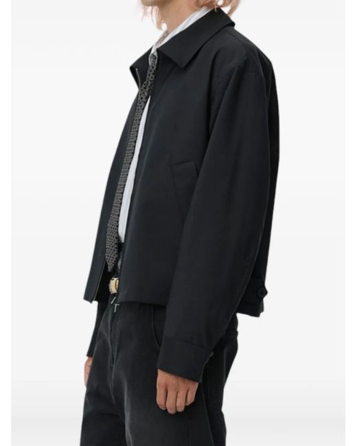mfpen Black Mail Zip-Up Jacket for men